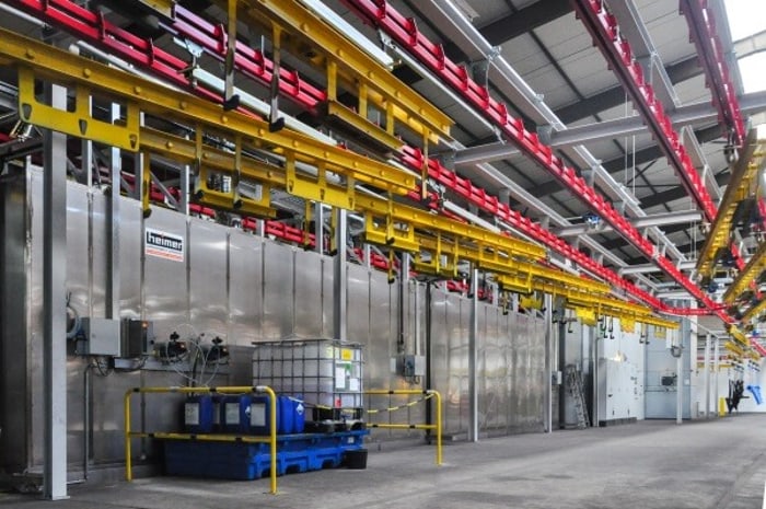 Neue Nasslackanlage bei Gregoire-Besson Rabewerk - Lackieranlagen | Pulverbeschichtungsanlagen | Vorbehandlungsanlagen