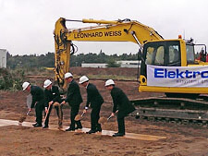 Spatenstich bei Elektror in Waghäusel - Lackieranlagen | Pulverbeschichtungsanlagen | Vorbehandlungsanlagen