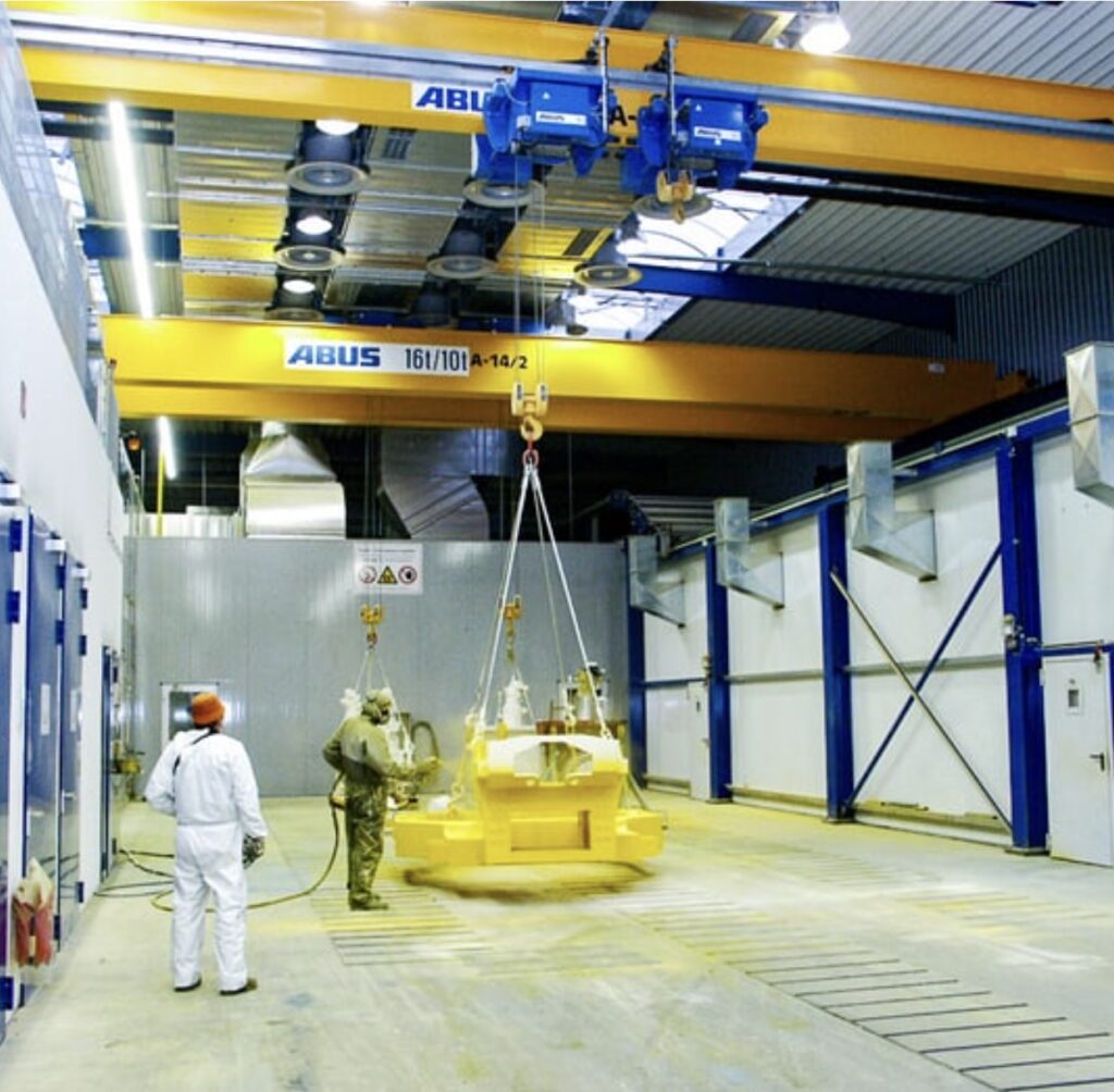 Freiflaechenanlagen für großdimensionierte Bauteile